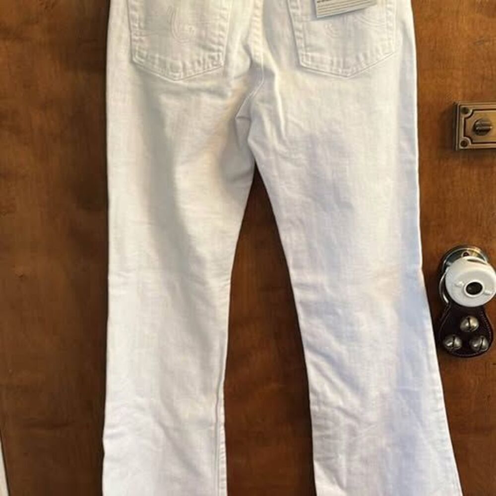 AG Adriano Goldschmied Quinne White High Rise Flare Jeans 26 Spring Cute New NWT - Picture 7 of 9